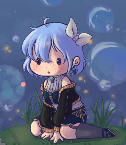 A ych example of my vtuber model! A ych example of my vtuber model!